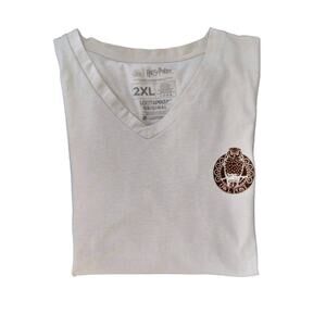 Harry Potter Wizarding World Cotton blend T Shirt Unisex Size 2XL Cream/Beige